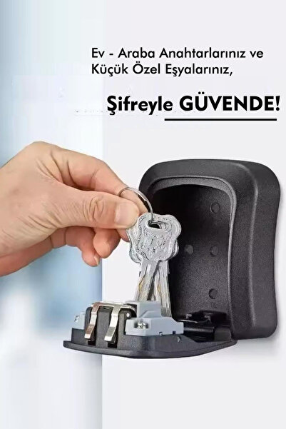 Quantis Özel 4 DIGIT Şifreli Güçlü Materyal - Anahtar ve Değerli Eşya Saklama Güvenlik Kasası - Airbnb