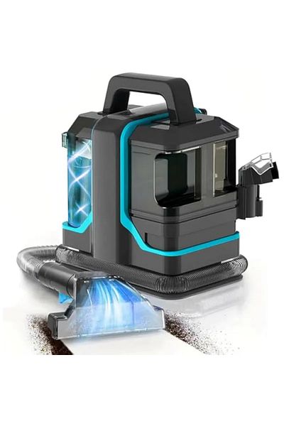 Tradeo Portable Carpet and Upholstery Cleaner, 1.5L Capacity, Self-Cleaning Hose