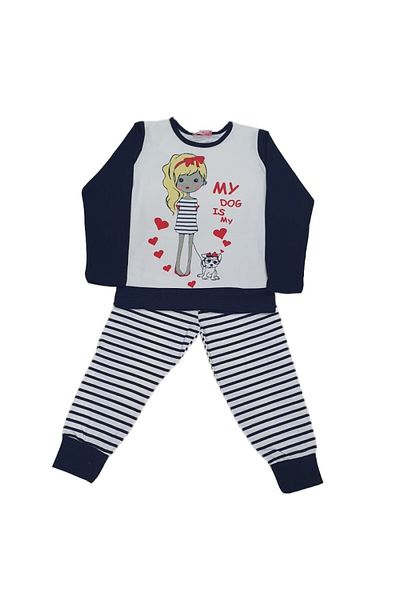 zzz sleep good sleeping !!! Children's pajamas ELITOL, Blue/White, cotton