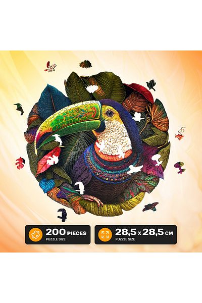 esc welt - TOUCAN - Colorful wooden puzzle for adults and children 200 / 300 / 500 pieces