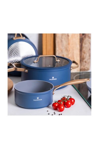 ALTOM DESIGN Cratiță Valdinox Giovanni cu mâner, 16 cm, 1,2 litri