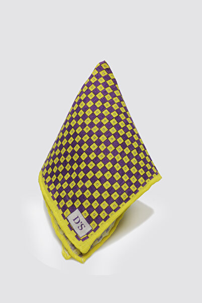 D'S Damat Ds Groom Yellow Linen Handkerchief