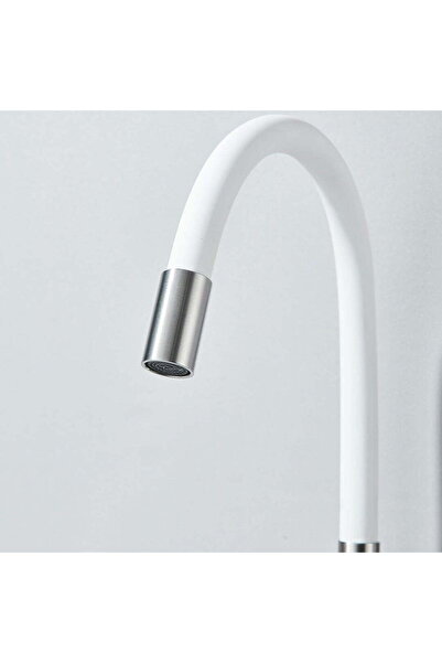 CasaVie Kitchen faucet with flexible spout, white code: 1248