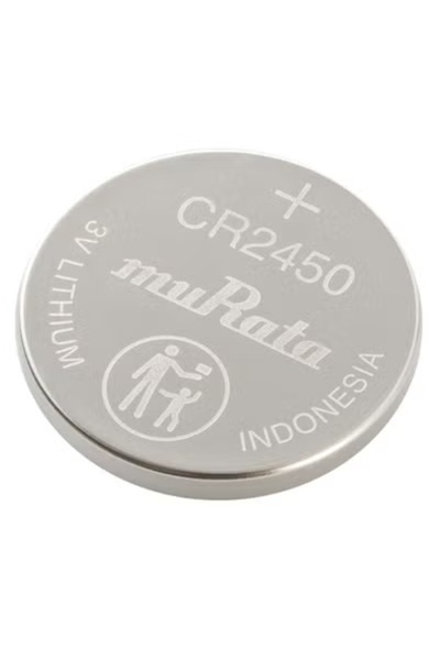 MURATA CR 2450 3V Lithium Battery - Pack of 5
