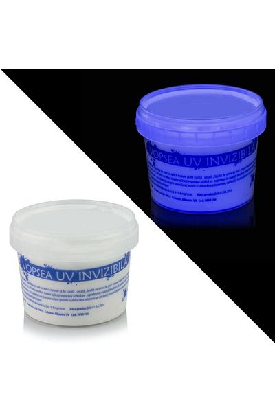 PROCART Vopsea fluorescentă reactivă UV invizibilă, albastru transparent 30 g
