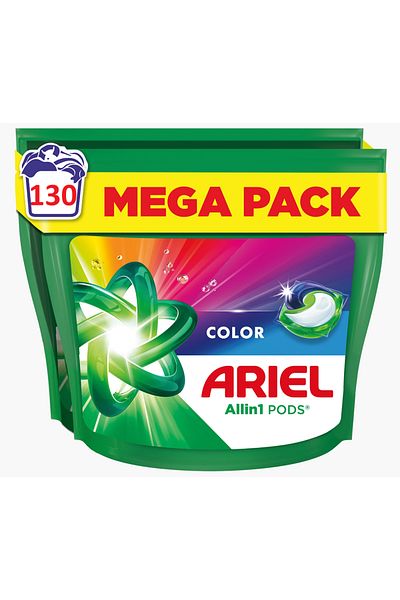 Ariel Color, detergent rufe automat, 2 buc x 65 capsule, 130 spalari
