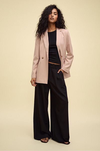 Stradivarius Slim fit double-breasted blazer