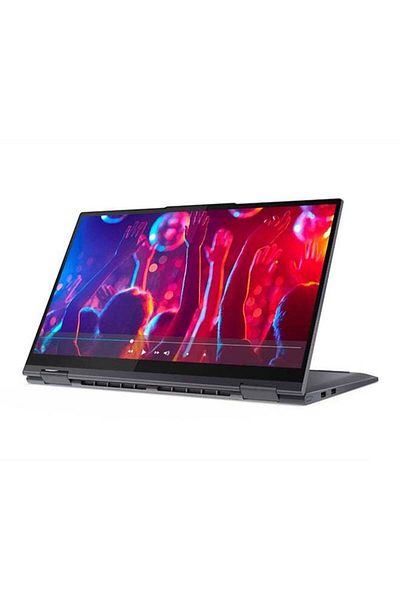 LENOVO كمبيوتر محمول Yoga 7i مستعمل بشاشة 15.6 بوصة ومعالج Intel Core i5 من الجيل الحادي عشر وذاكرة 8 جيجابايت وذاكرة 256 جيجابايت ونظام تشغيل Windows أسود