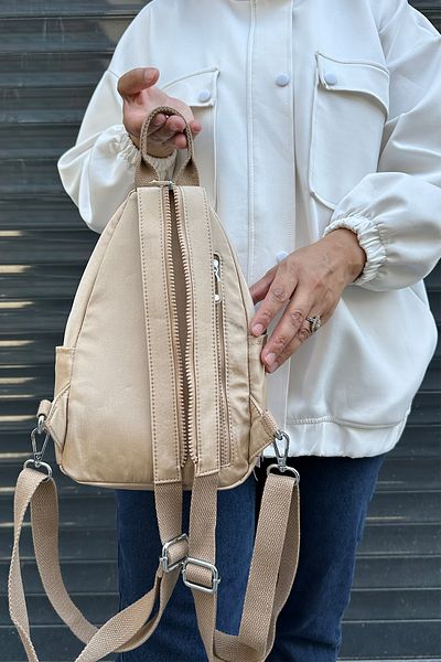 Just Polo Imported Clinker Fabric Unisex Backpack and Chest Bag
