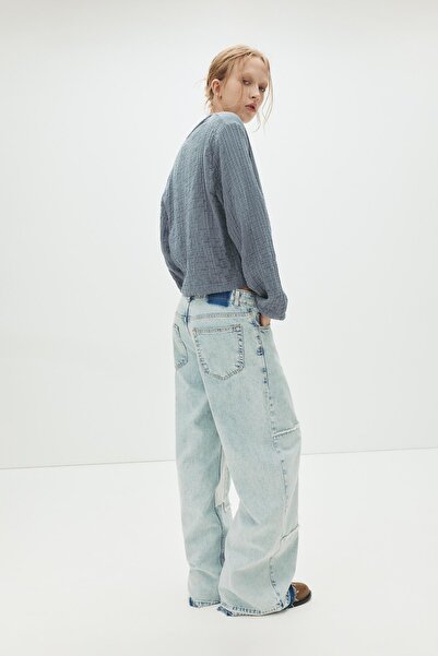Pull & Bear Bağcıklı Balon Kollu Bluz