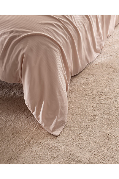 Madame Coco Reverie Çift Kişilik Pamuklu Bambu Armürlü Nevresim Takımı - Somon