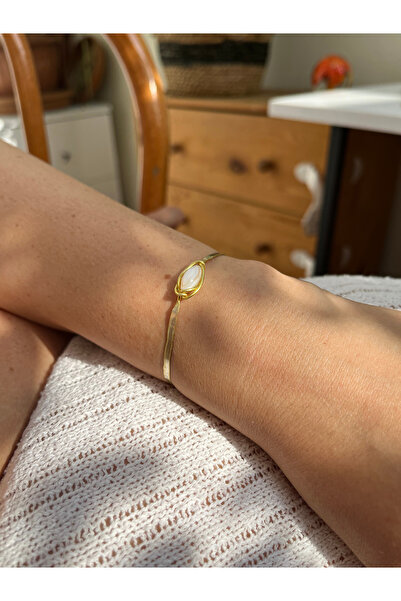 Yubi Dövme Bakır Ortası Doğal Taş Kelepçe Asansörlü İp Bileklik.