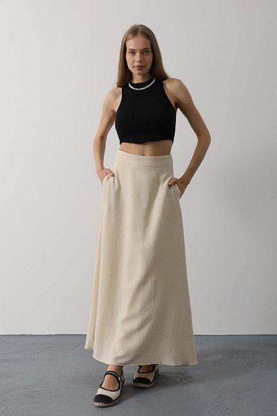 modamtn Linen Skirt - Stone