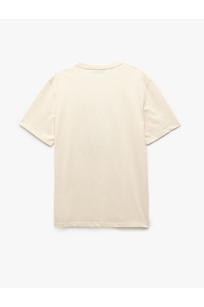 Koton Cotton Crew Neck Regular Fit Short Sleeve Printed T-Shirt