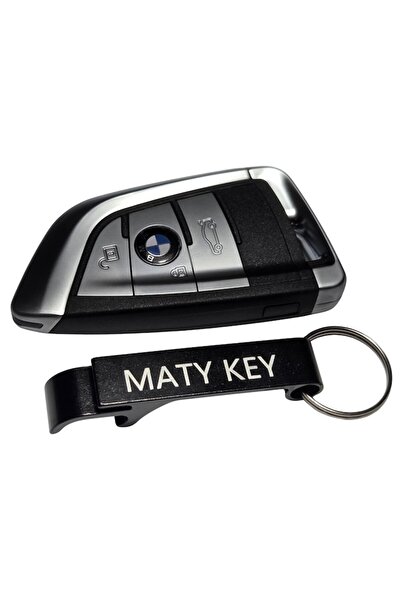 OEM Carcasă cheie BMW cuțit X5 X6 cu 3 butoane gri, negru cu breloc cadou MATY KEY