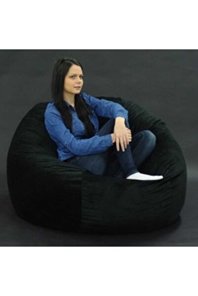 Pufrelax Fotoliu King Size Pufrelax, Material Textil - Black Velvet