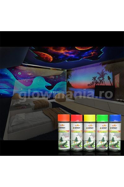 PROCART Spray fluorescent verde neon