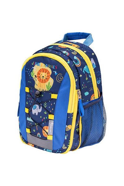 Belmil Rucsac mini Kiddy, multicolor, design Little Jungle, material poliester, dimensiuni 9x20x23 cm