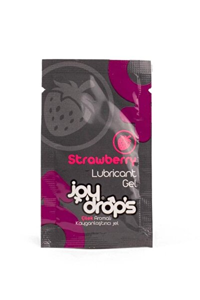 JoyDrops Strawberry-Flavored Lubricant Gel, JoyDrops, 5 ml