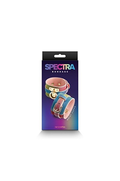 Ns Toys Curele de încheietură Spectra Bondage Rainbow