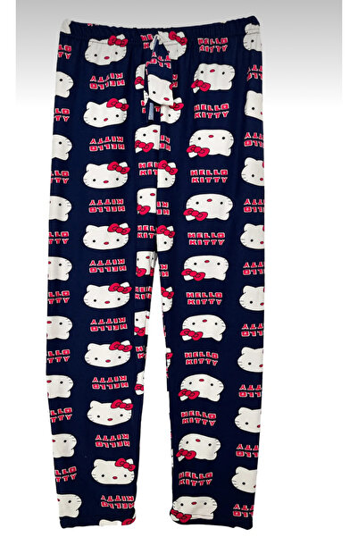 SsS İÇ GİYİM Hello Kity Desenli Alt Pijama Yumuşak Dokulu