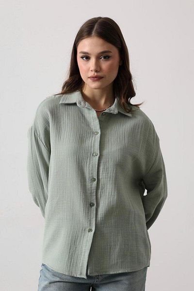 modamtn Muslin Long Sleeve Shirt - Khaki
