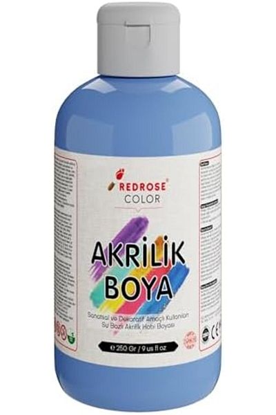 LiderGlobal . Rose Light Blue Acrylic Paint 250 Gr 903970