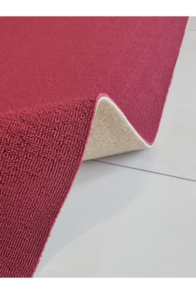 Nurteks Avantaj Kırmızı Halıfleks Keçe Taban Halıfleks Overloksuz