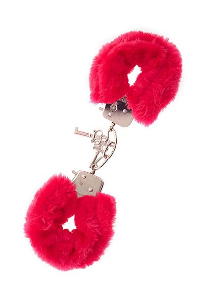 NMC Metal Handcuffs with Red Plush