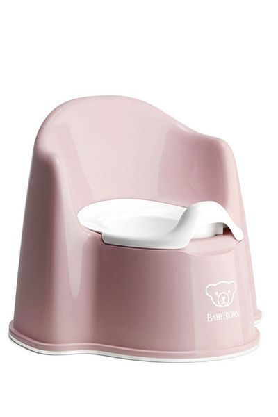 BabyBjörn BabyBjorn - Olită cu protecție pentru spate Scaun de toaletă roz pudrat