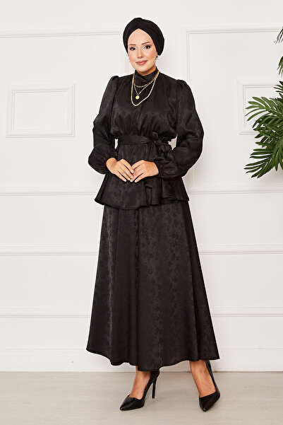 EBRUTESETTÜR Elastic Waist Mobile Belted Jacquard Double Suit