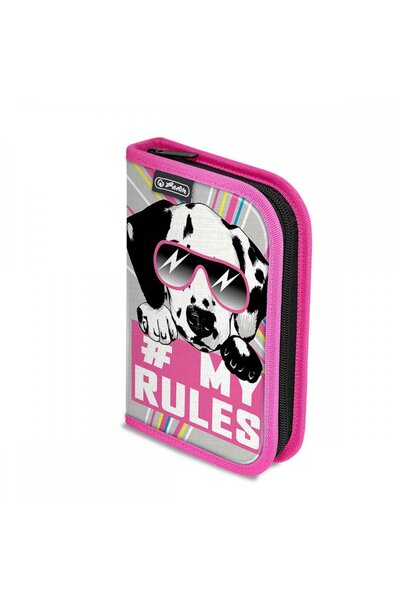 Herlitz Необорудван калъф за моливи с 2 капака, My Rules, цвят многоцветен, м...