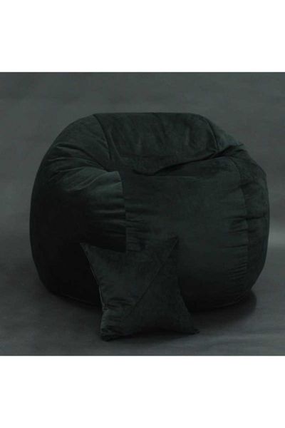Pufrelax Fotoliu King Size Pufrelax, Material Textil - Black Velvet