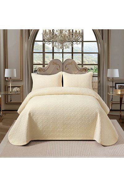 BANU VELVET BED QUILT SET