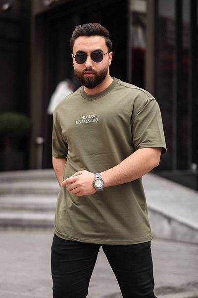 STOCX Oversize Men's T-Shirt - Modern Renaissance Printed Back Detail