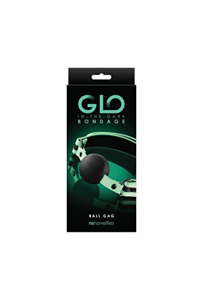Ns Toys Mască Ball Gag, NS Novelties, GLO, Verde