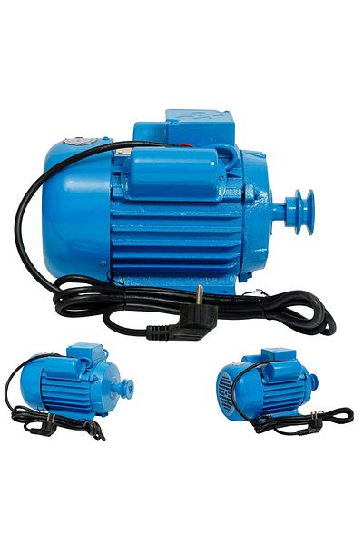 Heber Motor electric monofazat 1.5 Kw 1500 Rpm, bobinaj 100% cupru, fulie inclusa, 220 Volti