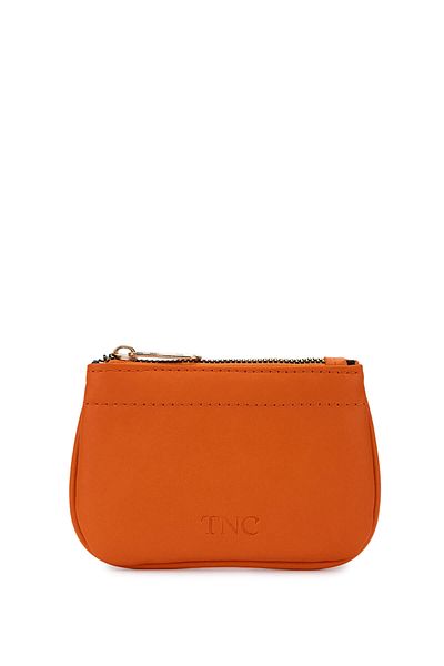 Tamer Tanca Θήκη κάρτας Unisex Γνήσιο Δερμάτινο Πορτοκαλί