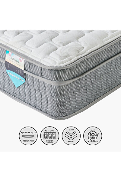 Home Box مرتبة SleepLuxe iPostura عالية المرونة من إسفنج الذاكرة اللزج متوسط ...