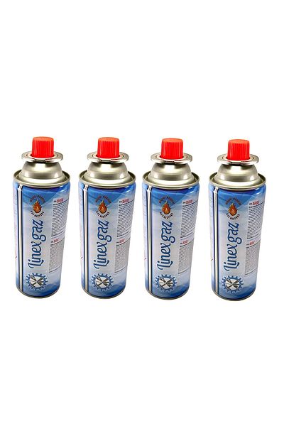AutoSSF Set de 4 recipiente cu gaz butan 227g, pentru aragaz portabil și încălzitor cort