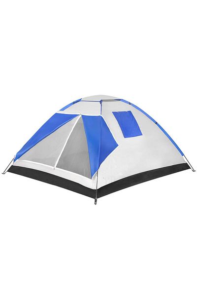SERSIMO Beach or camping tent, waterproof, with UV protection, 4 seats, 210x240x130cm, blue gray