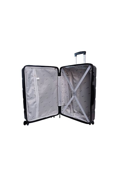 aventor AV102 large trolley, checked luggage, 71.5x47.5x29 cm, polypropylene, TSA, anthracite