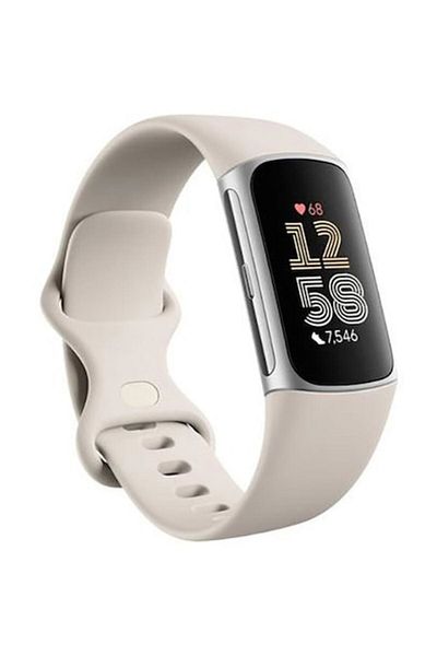 Fitbit Charge 6 Fitness Bracelet, GPS + GLONASS, Bluetooth, NFC, Silver
