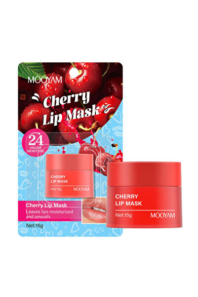 MÖOYAM Balsam și mască hidratantă pentru buze, Mască de buze cu aromă de cire...