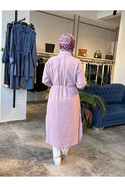 My Magazin Women's Hijab Long Linen Tunic 7390