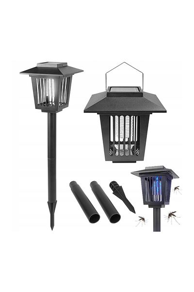 MasterLED Lampă solară anti-insecte, lumină albastră și alb rece 6500K, 10 lm, autonomie 8 ore