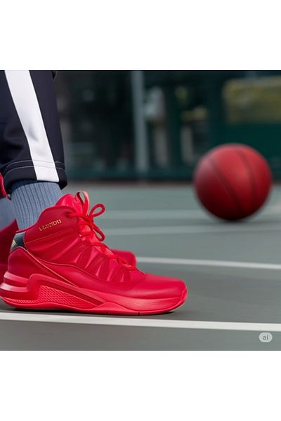 Lescon Bounce-4 Unisex Basketball Shoes Red