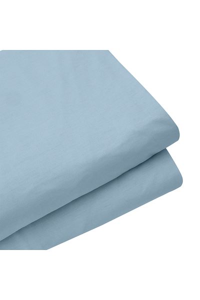 Altınbaşak Σεντόνι Freesia Double Ranforce 160x200+35 cm Μπλε