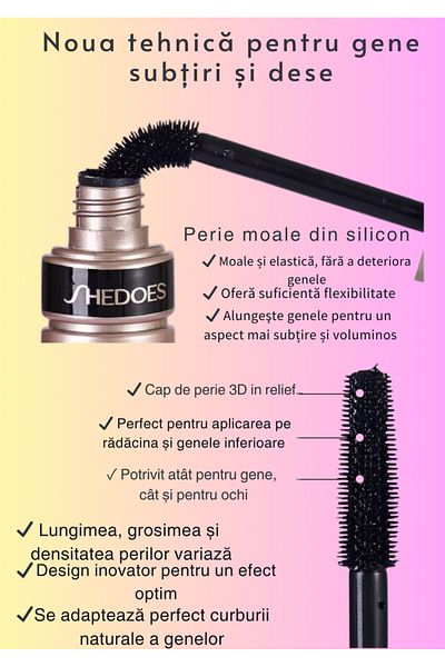 OEM Rimel pentru gene voluminoase și perfect definite – Fixare de lungă durată
