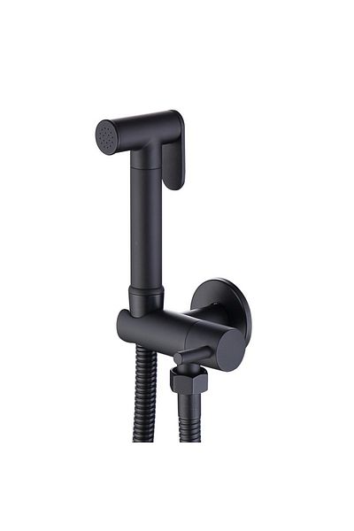 Rain Drop De la Robinetul Meu Set de dus igienic wc, cu o singura intrare, apa rece, negru mat